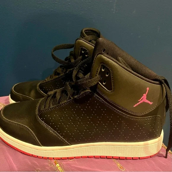 Nike Air Jordan 1 Flight 5 pink detail size 7.5Y - Picture 4 of 5